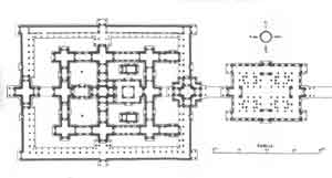 Plan de Banteay Kdei Cambodge temple d'Angkor - Banteay Kdei
