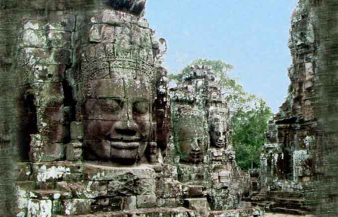Bayon Cambodge temple d'Angkor - Bayon