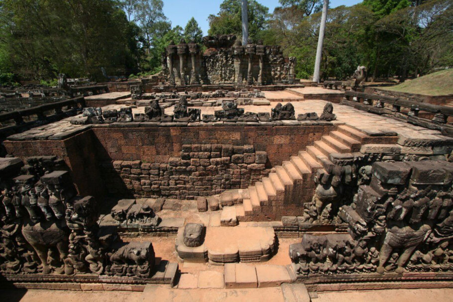 Terrace of the leper king Cambodge temple d'Angkor - Terrace of the leper king