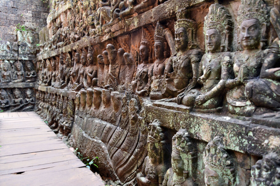 Terrace of the leper king Cambodge temple d'Angkor - Terrace of the leper king