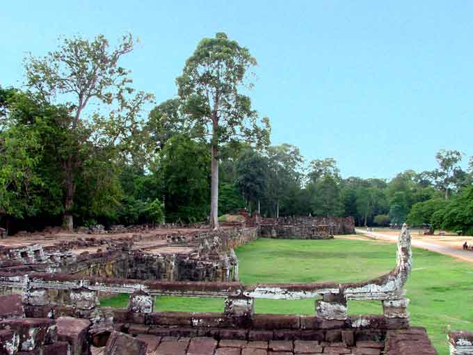 Terrace of the elephants Cambodge temple d'Angkor - Terrace of the elephants